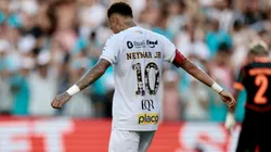 Neymar Jr jogador do Santos lamenta durante partida contra o Corinthians no estadio Vila Belmiro pelo campeonato Brasileiro A 2026. Foto: Marcello Zambrana/AGIF