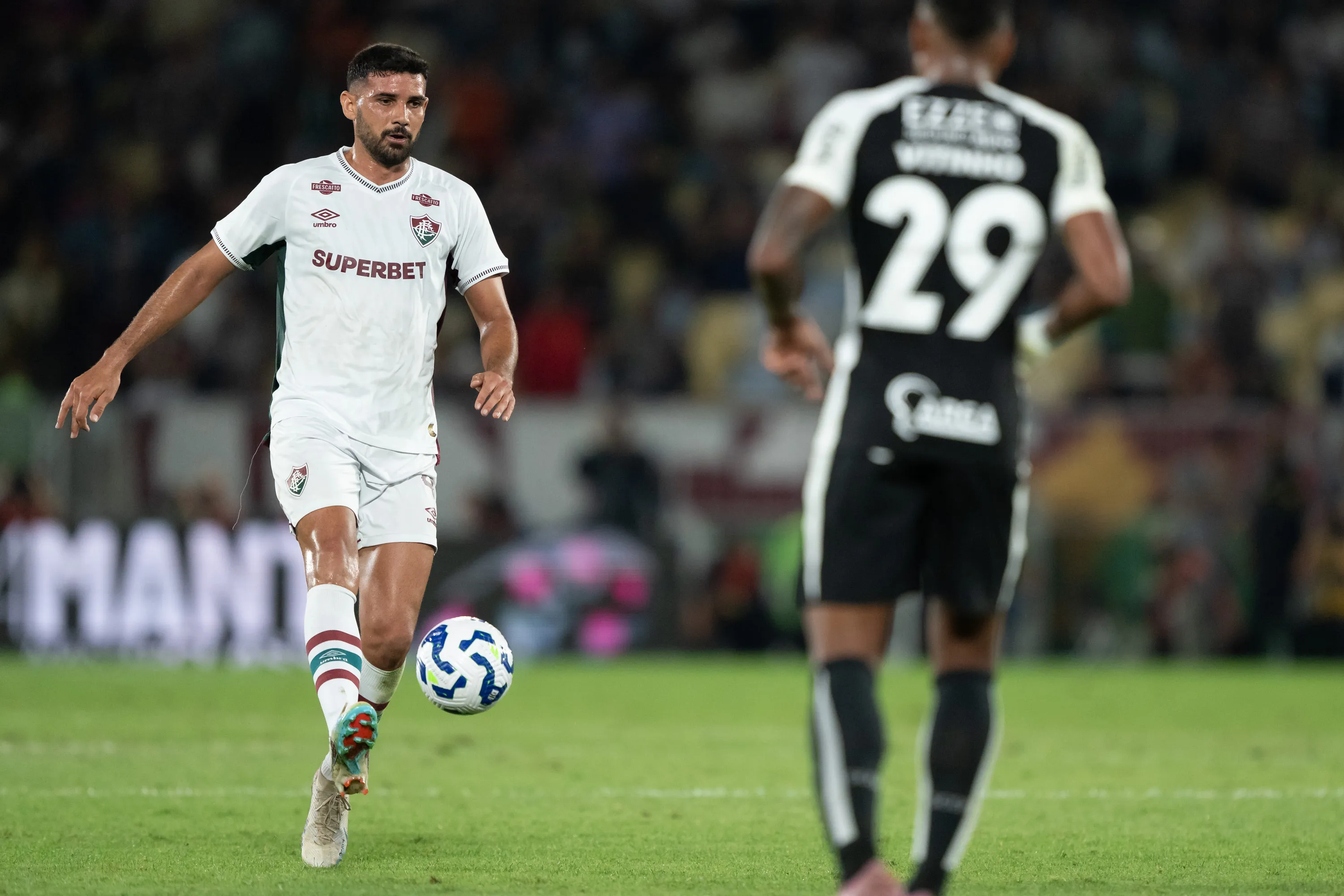 RJ – RIO DE JANEIRO – 13/09/2025 – BRASILEIRO A 2025, FLUMINENSE X CORINTHIANS – Ignacio jogador do Fluminense durante partida contra o Corinthians no estadio Maracana pelo campeonato Brasileiro A 2025. Foto: Jorge Rodrigues/AGIF