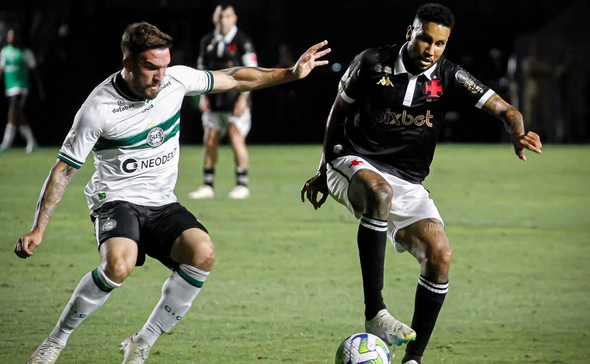 Vasco irá segurar o empate com o Coritiba no Couto Pereira pelo Brasileirão, segundo a inteligência artificial