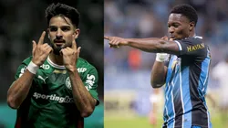 Flaco López e Amuzu vão se enfrentar nesta quinta-feira (2) - Fotos: Marco Miatelo/AGIF e Maxi Franzoi/AGIF