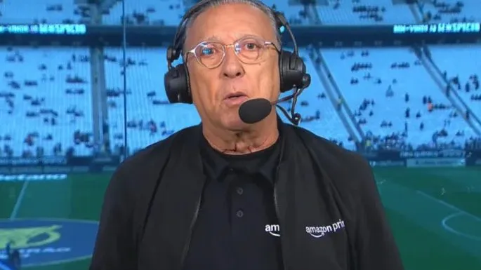 Galvão Bueno. Foto: Reprodução/Amazon Prime