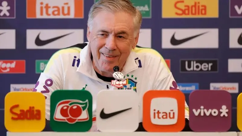 Ancelotti. Foto: Rafael Ribeiro/CBF