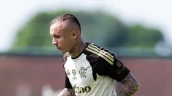 Cebolinha durante treino no Ninho do Urubu. Fotos: Gilvan de Souza/Flamengo.