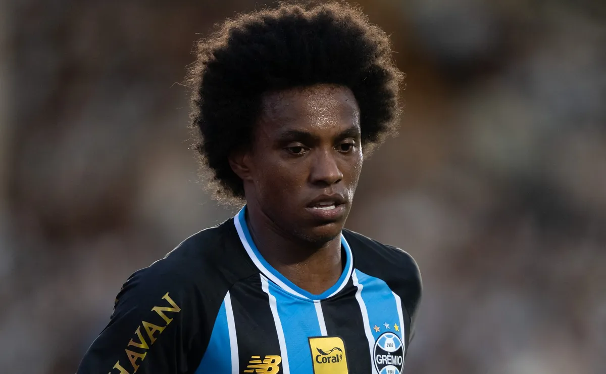 Willian, craque do Grêmio, não irá jogar contra o Palmeiras por conta de uma lesão