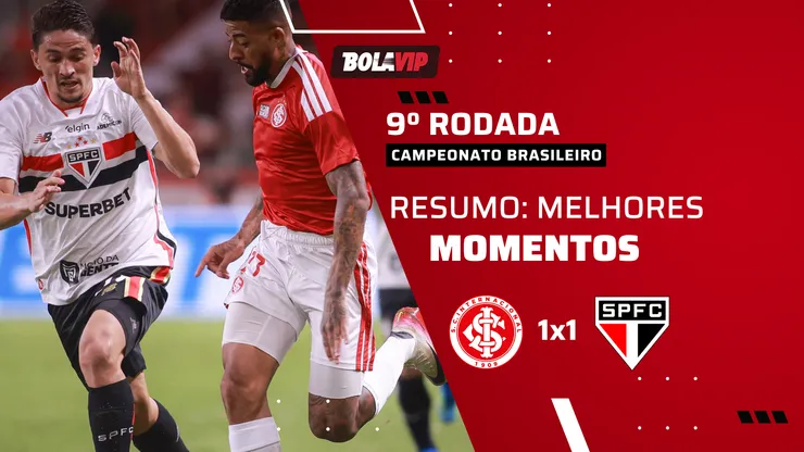 São Paulo e Inter empatam no Beira-Rio. Foto: Maxi Franzoi/AGIF