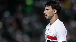 Calleri, jogador do São Paulo durante partida contra o Palmeiras no estadio Arena Barueri pelo campeonato Paulista 2026. Foto: Marcello Zambrana/AGIF