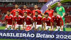 Time titular do Inter diante do Tricolor do Morumbi