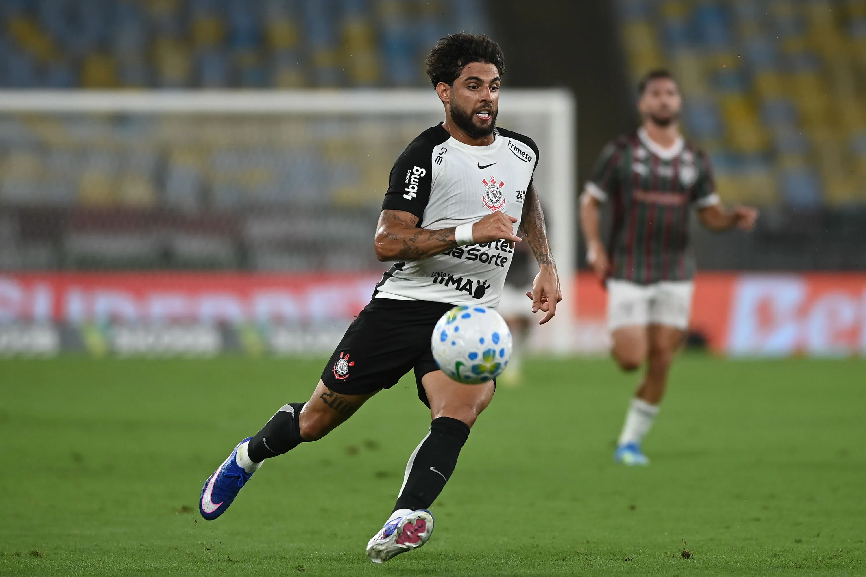 RJ – RIO DE JANEIRO – 01/04/2026 – BRASILEIRO A 2026, FLUMINENSE X CORINTHIANS – Yuri Alberto jogador do Corinthians durante partida contra o Fluminense no estadio Maracana pelo campeonato Brasileiro A 2026. Foto: Jayson Braga/AGIF