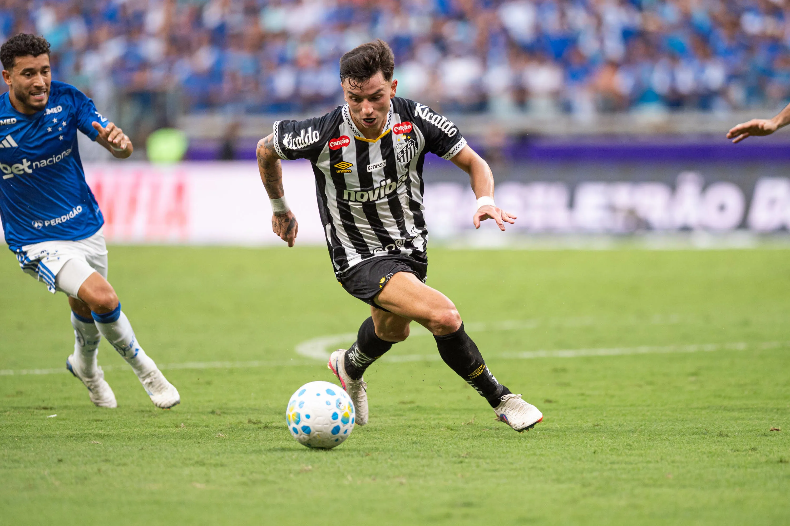 Santos vem de empate com o Cruzeiro pelo Brasileirão. Foto: Alessandra Torres/AGIF