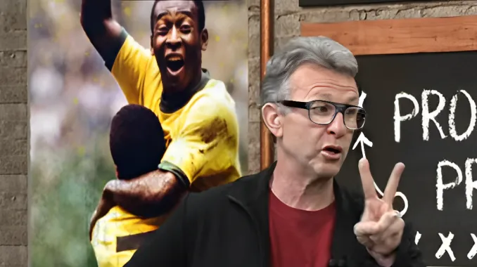 Foto: Reprodução/YouTube – Craque Neto traz informação sobre o atacante do Santos.