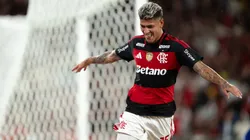 RJ - RIO DE JANEIRO - 11/03/2026 - BRASILEIRO A 2026, FLAMENGO X CRUZEIRO - Carrascal jogador do Flamengo comemora seu gol durante partida contra o Cruzeiro no estadio Maracana pelo campeonato Brasileiro A 2026. Foto: Jorge Rodrigues/AGIF