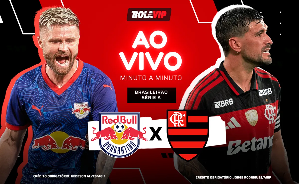 Bragantino x Flamengo AO VIVO e GRÁTIS – Onde assistir jogo em tempo real pelo Brasileirão