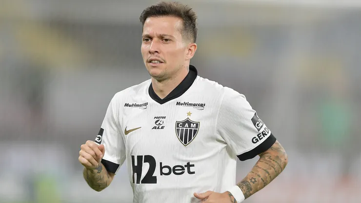 Bernard jogador do Atletico-MG durante partida contra o Fluminense no estadio Maracana pelo campeonato Brasileiro A 2026. Foto: Thiago Ribeiro/AGIF