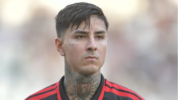 Pulgar jogador do Flamengo durante partida contra o Botafogo no estadio Engenhao pelo campeonato Carioca 2026. Foto: Thiago Ribeiro/AGIF