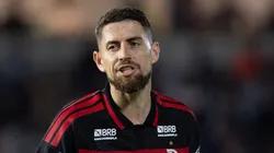 - Jorginho jogador do Flamengo lamenta durante partida contra o Bragantino no estadio Cicero De Souza Marques pelo campeonato Brasileiro A 2026.
