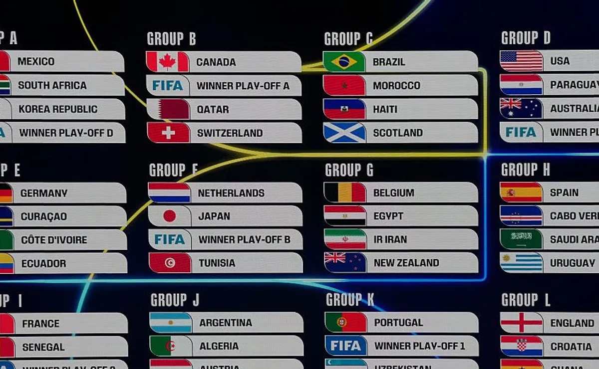 Ranking da Fifa aponta grupo mais forte da Copa do Mundo de 2026