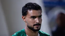 Jefté em campo com a camisa do Verdão.