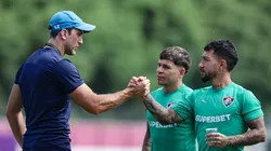 Zubeldía durante treino desta sexta-feira (3)