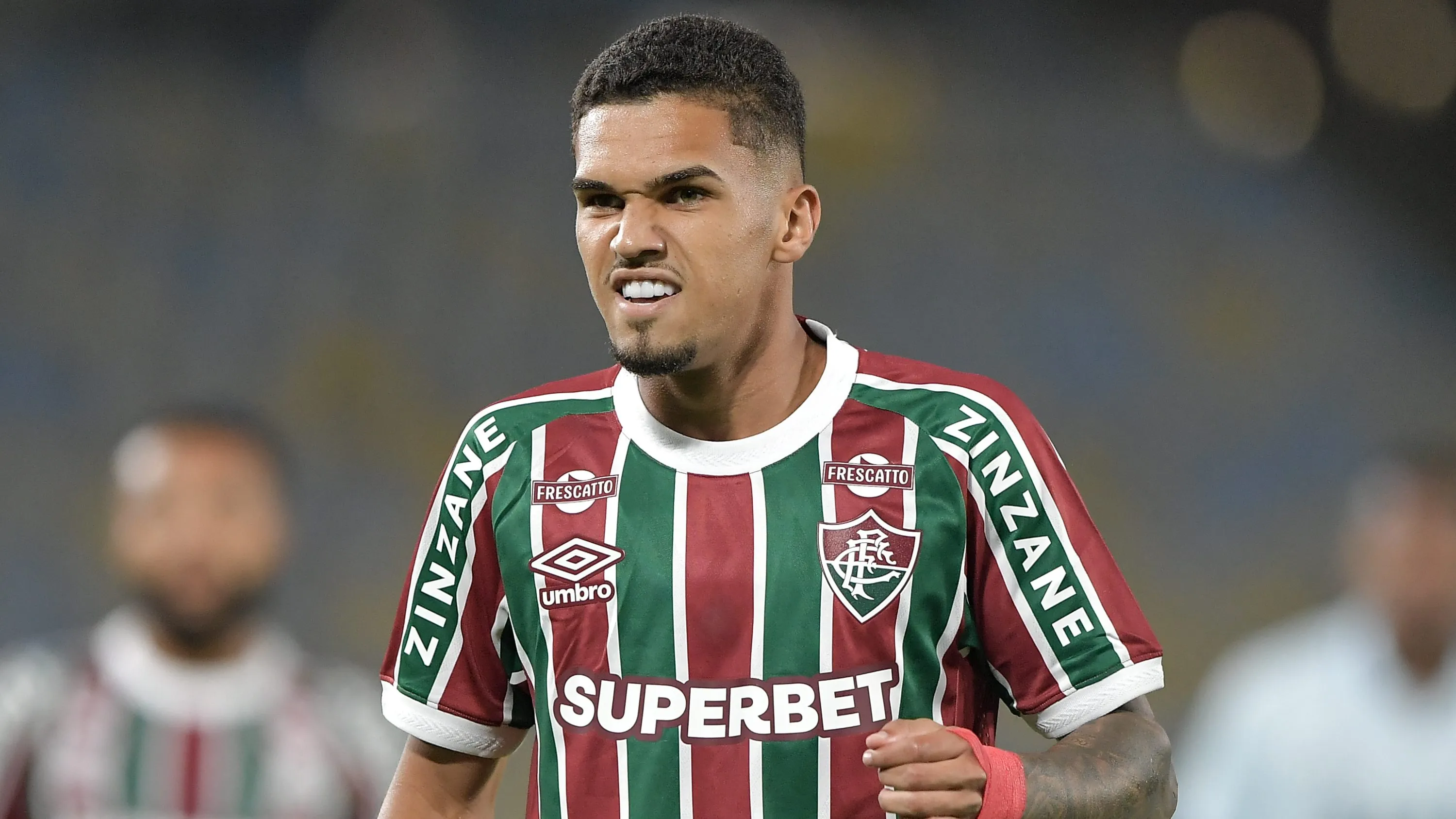 Riquelme jogador do Fluminense durante partida contra o Gremio no estadio Maracana pelo campeonato Brasileiro A 2025. Foto: Thiago Ribeiro/AGIF