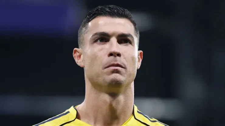 Cristiano durante partida do Al-Nassr na liga saudita.