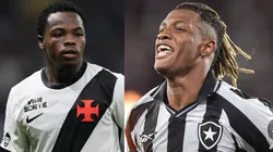 Andrés Gómez e Danilo vão se enfrentar em Vasco x Botafogo - Fotos: Gilson Lobo/AGIF e Thiago Ribeiro/AGIF