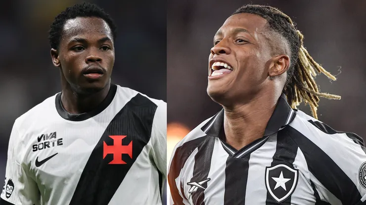Andrés Gómez e Danilo vão se enfrentar em Vasco x Botafogo - Fotos: Gilson Lobo/AGIF e Thiago Ribeiro/AGIF