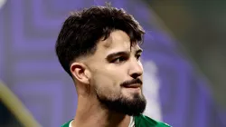 Flaco durante partida do Alviverde no Brasileirão