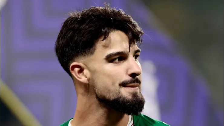 Flaco durante partida do Alviverde no Brasileirão