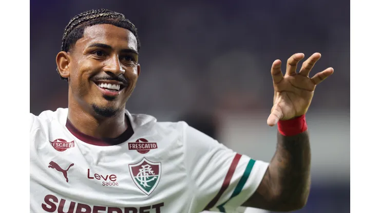 PA - BELEM - 12/03/2026 - BRASILEIRO A 2025, REMO X FLUMINENSE - John Kennedy jogador do Fluminense comemora seu gol durante partida contra o Remo no estadio Mangueirao pelo campeonato Brasileiro A 2025. Foto: Fernando Torres/AGIF