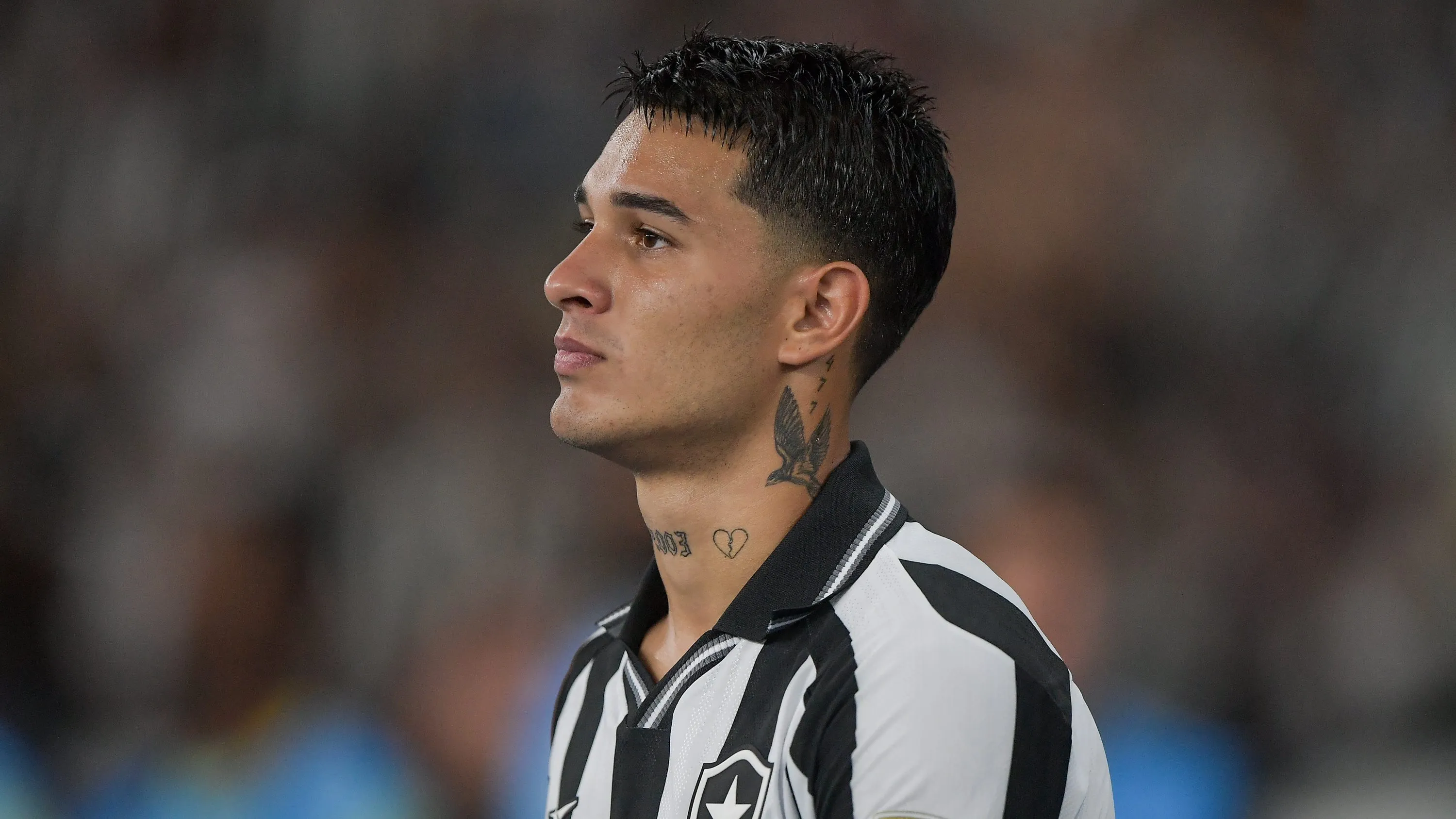 Mateo Ponte jogador do Botafogo durante partida contra o Nacional Potosi no estadio Engenhao pelo campeonato Copa Libertadores 2026. Foto: Thiago Ribeiro/AGIF