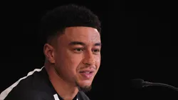 Jesse Lingard fala com a imprensa durante sua apresentacao como novo jogador do corinthians antes de partida contra o Coritiba no estadio Arena Corinthians pelo campeonato Brasileiro A 2026. Foto: Ettore Chiereguini/AGIF