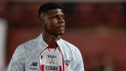 SP - SAO PAULO - 12/03/2026 - BRASILEIRO A 2025, SAO PAULO X CHAPECOENSE - Arboleda jogador do Sao Paulo durante partida contra o Chapecoense no estadio Caninde pelo campeonato Brasileiro A 2025. Foto: Marcello Zambrana/AGIF