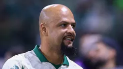 Felipe Melo ex jogador do Palmeiras antes da partida contra o Corinthians no estadio Arena Allianz Parque pelo campeonato Copa Do Brasil 2025. Foto: Marcello Zambrana/AGIF