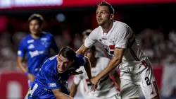 Rafael Toloi jogador do Sao Paulo durante partida contra o Cruzeiro no estadio Morumbi pelo campeonato Brasileiro A 2026. Foto: Marco Miatelo/AGIF