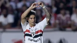 Ferreira jogador do São Paulo comemora seu gol durante partida contra o Cruzeiro. Foto: Marcello Zambrana/AGIF