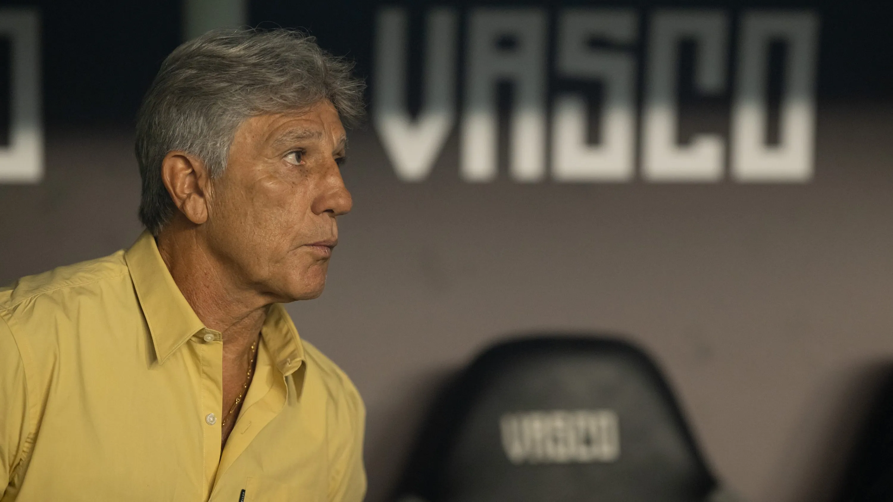 Renato Gaúcho técnico do Vasco durante partida contra o Botafogo. Foto: Jorge Rodrigues/AGIF