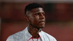 Arboleda durante duelo do SPFC contra a Chapecoense