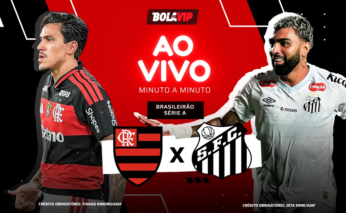 Flamengo x Santos AO VIVO E GRÁTIS – Primeiro tempo em andamento pelo Brasileirão