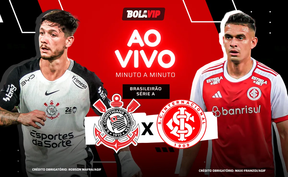 Corinthians x Internacional AO VIVO – 0 x 0 – Primeiro Tempo em andamento pelo Brasileirão 2026