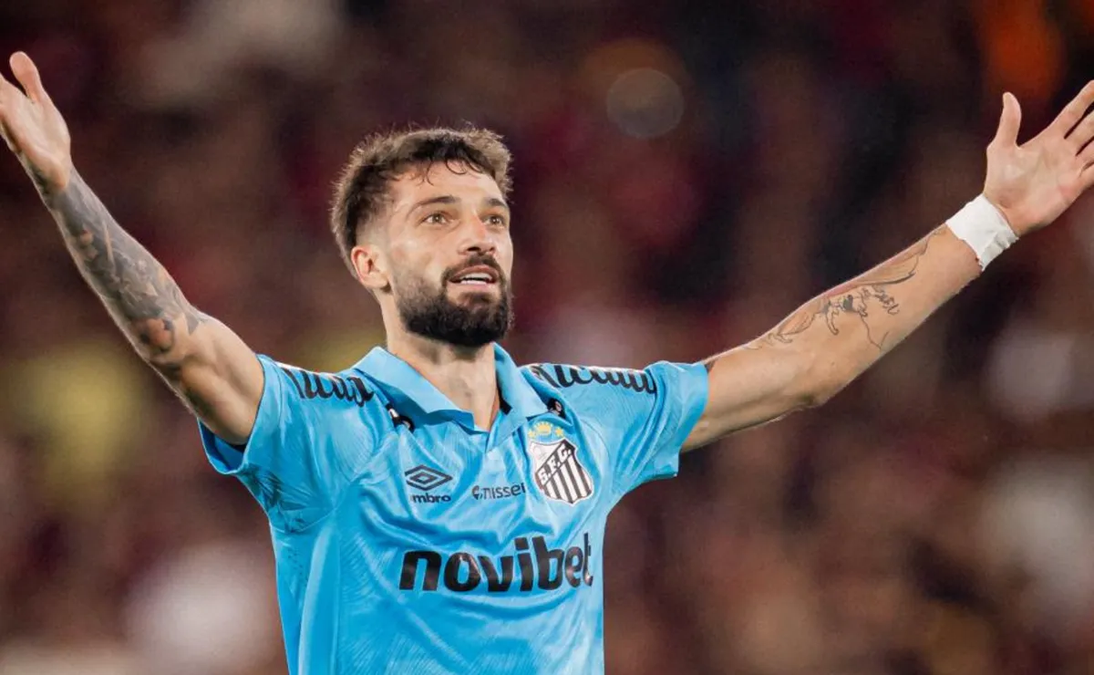 Lautaro Díaz brilha com golaço, mas Santos sofre virada do Flamengo no Maracanã pelo Brasileirão