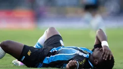 Amuzu jogador do Gremio durante partida contra o Vasco no estadio Sao Januario pelo campeonato Brasileiro A 2026. Foto: Jorge Rodrigues/AGIF