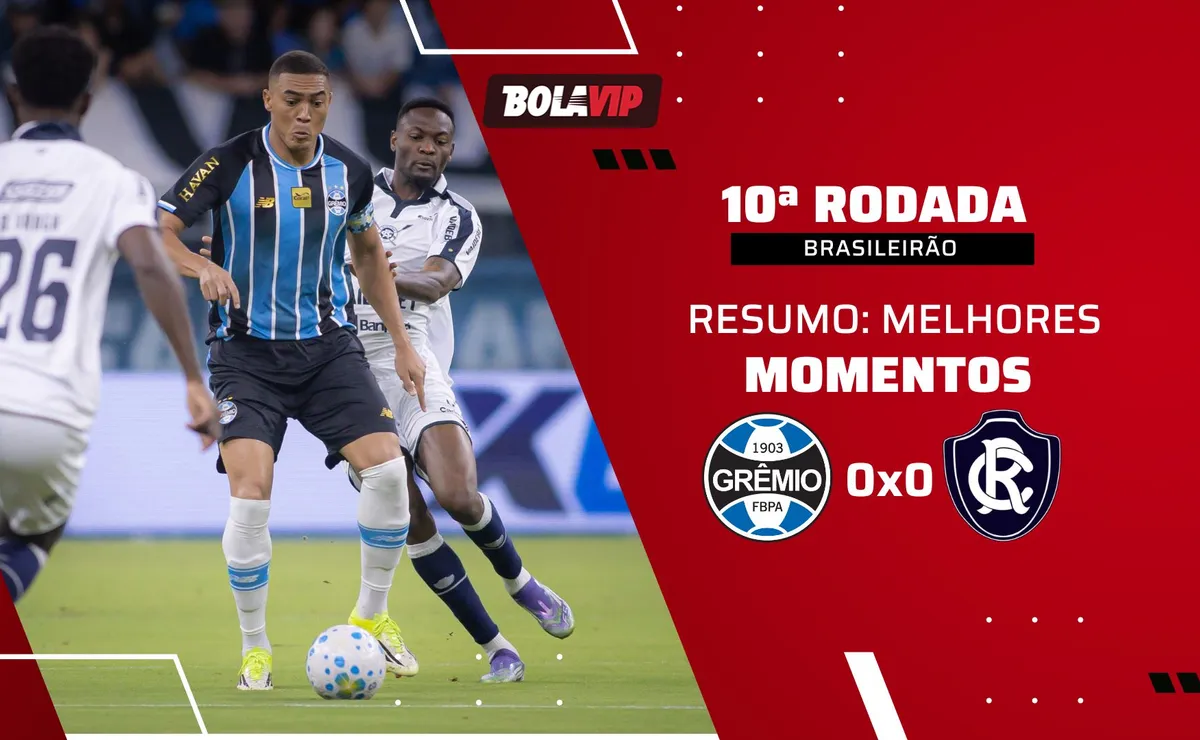 Grêmio 0 x 0 Remo: resumo completo do empate pelo Brasileirão