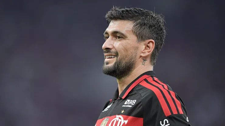 Arrascaeta atinge marca histórica pelo Flamengo. Foto: Thiago Ribeiro/AGIF