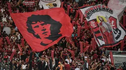 Torcida do Flamengo lotou o Maracanã para acompanhar a partida contra o Santos - Foto: Thiago Ribeiro/AGIF