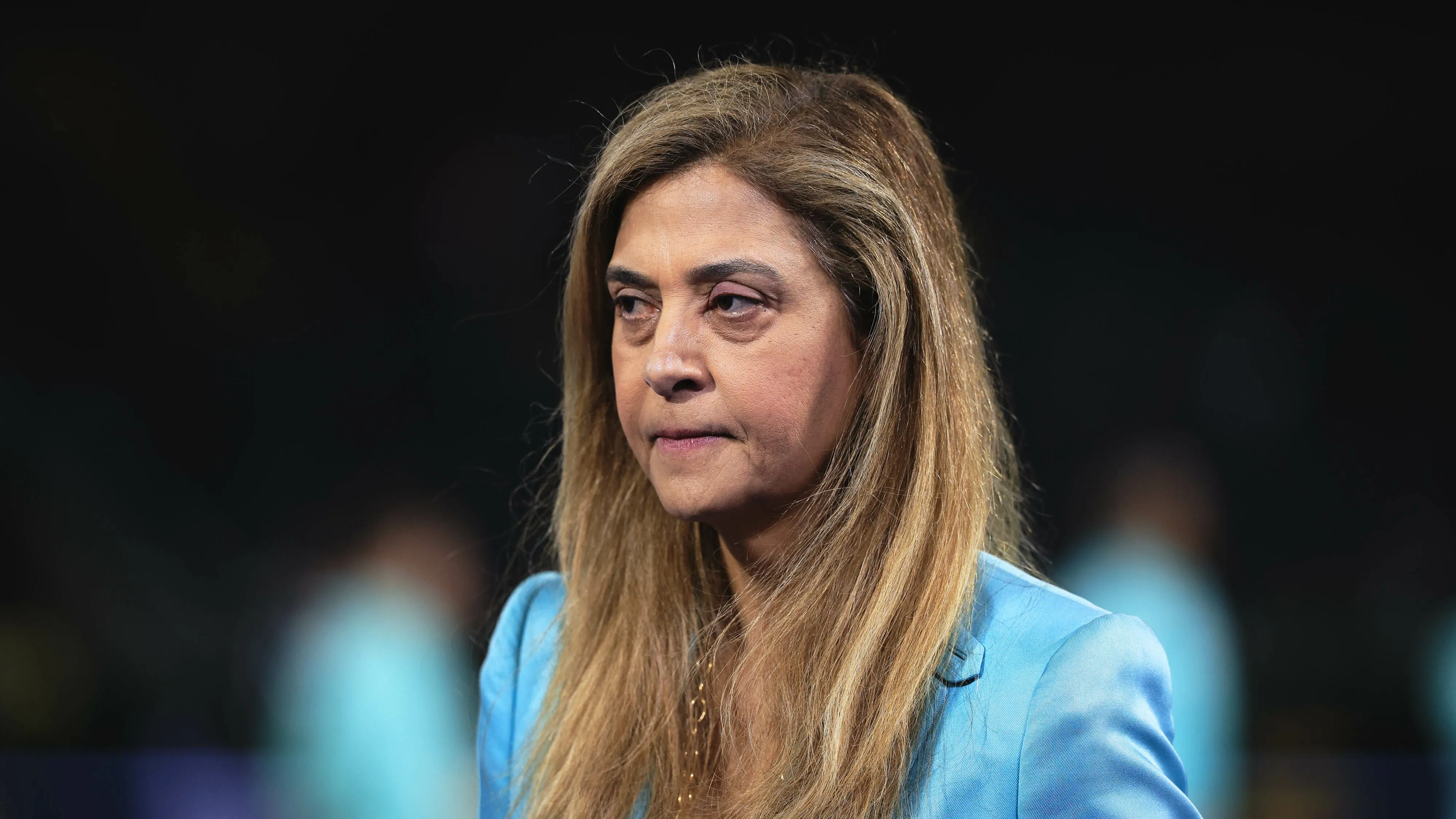 Leila Pereira chamou atenção durante a entrevista