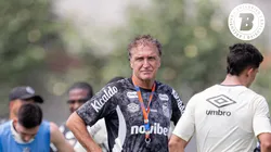 Cuca técnico do Santos durante treinamento no CT Rei Pelé