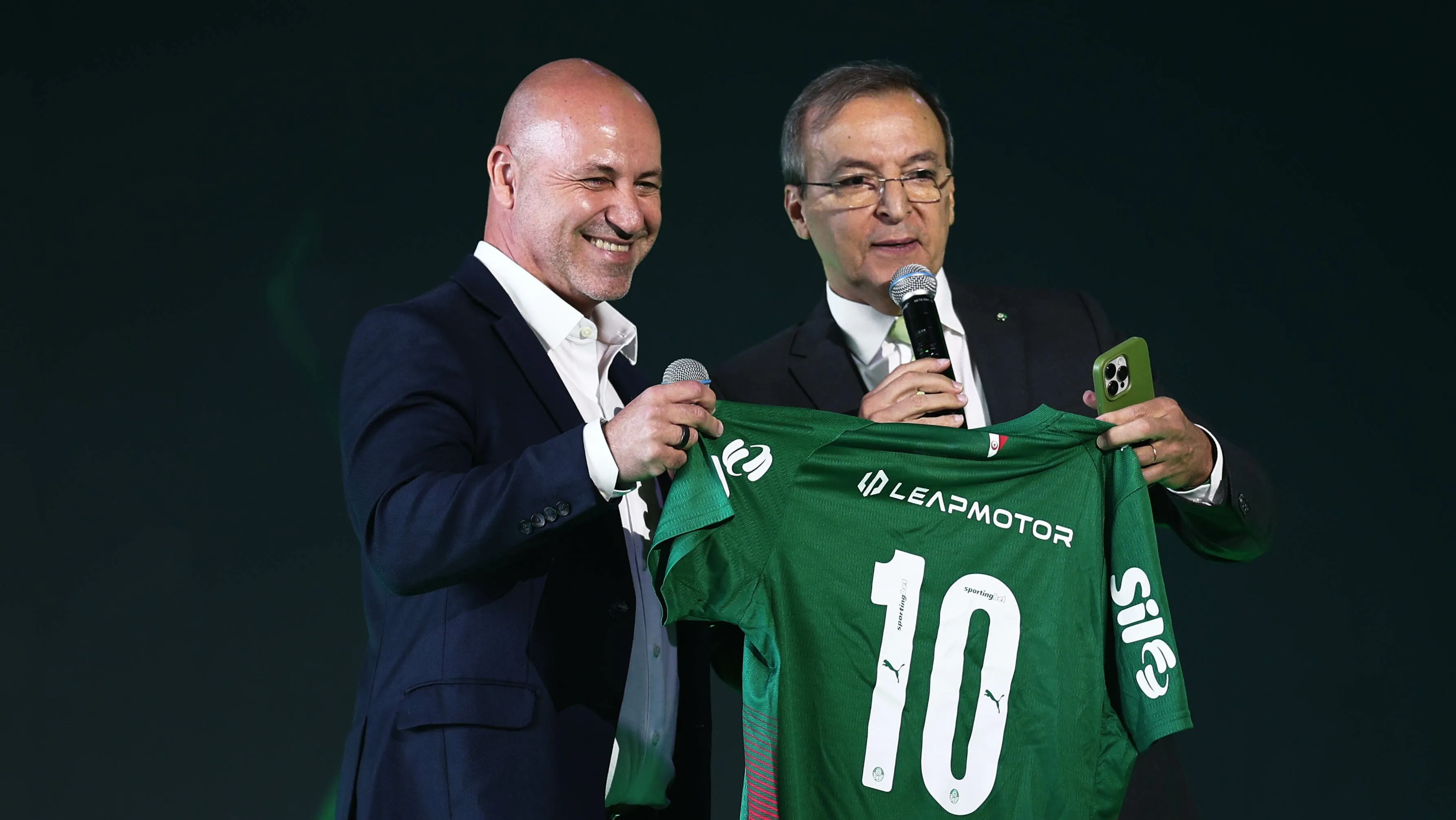 Apresentação da Leapmotor como nova patrocinadora do Palmeiras. Foto: Ettore Chiereguini/AGIF