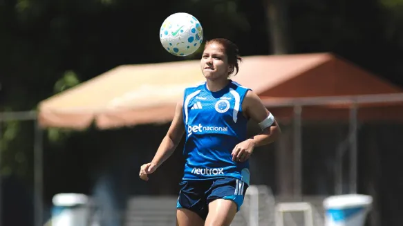 Gaby Rodriguez, do Cruzeiro, em treino