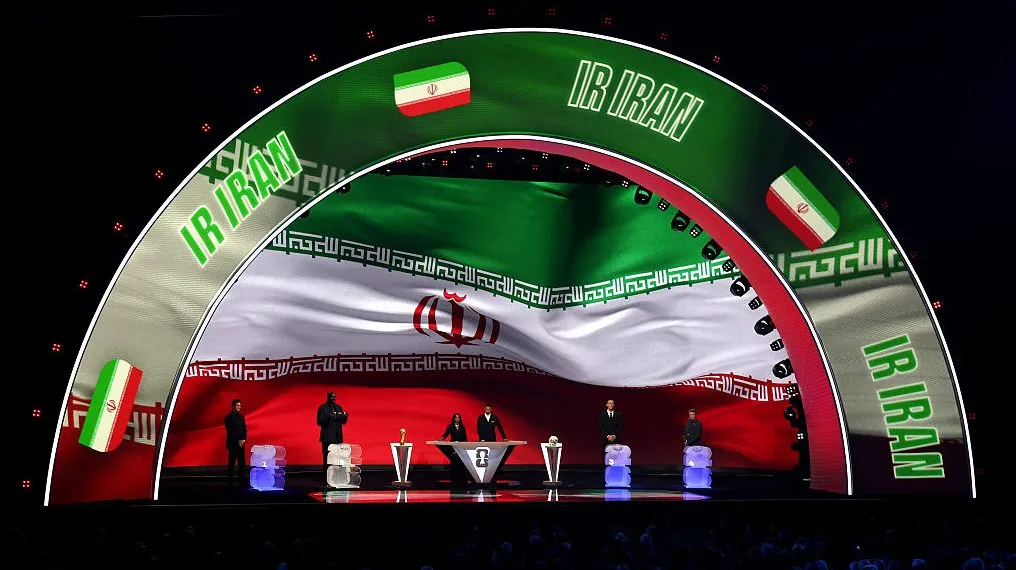 Irã no sorteio da Copa. Foto: Kevin Dietsch/Getty Images