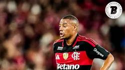 De La Cruz durante partida pelo Flamengo no Maracanã